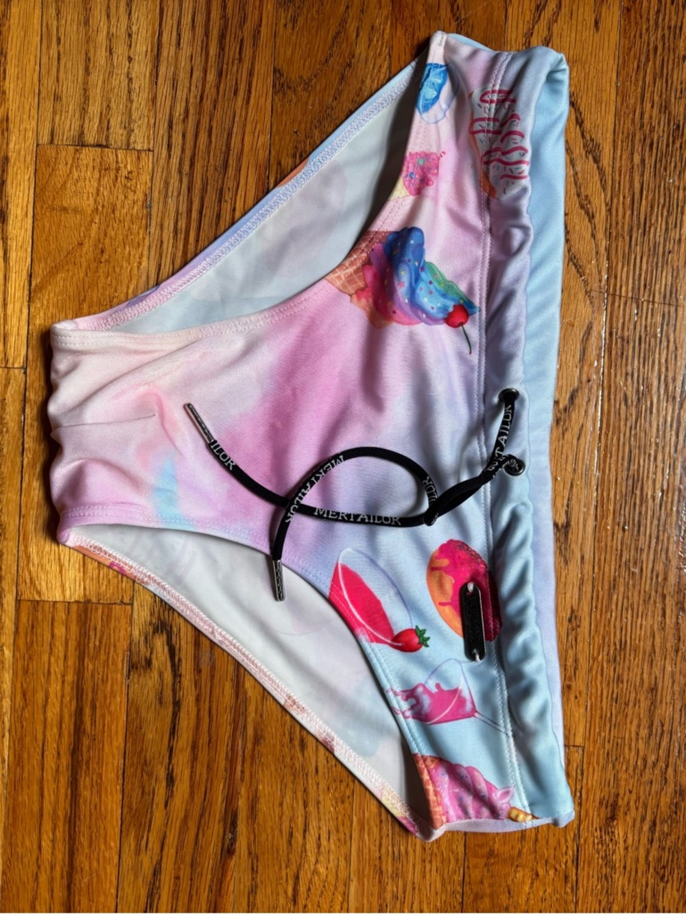 Pastel Ice Cream Print Bikini Bottoms